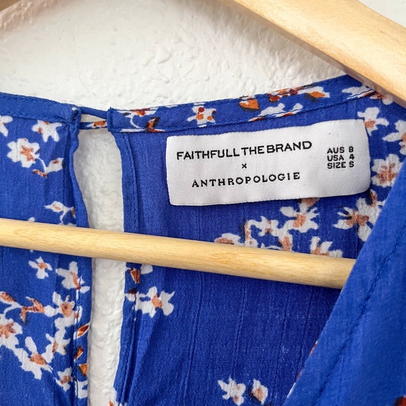 FAITHFULL THE BRAND x ANTHROPOLOGIE Sophie Romper in size 4 - Picture 6 of 11